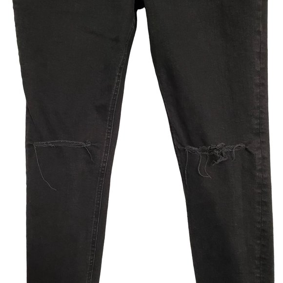 We the Free Size 31 Jeans Anthropologie Button Fly Stretch Skinny Distressed - Picture 5 of 11